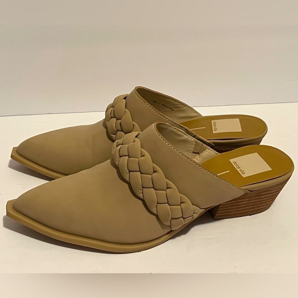 Dolce Vita Shoes Errol Suede Braided Mules